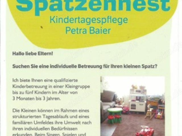 Tagesmutter "Kindertagespflege Spatzennest" Südstadt - 1